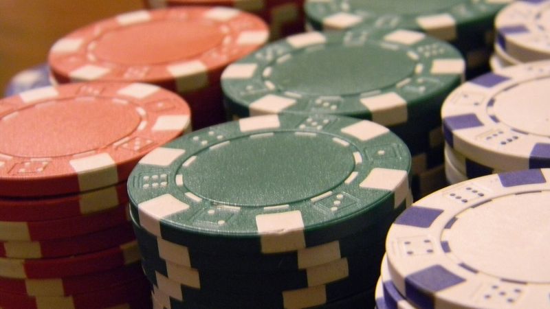 Pilhas de fichas de casino